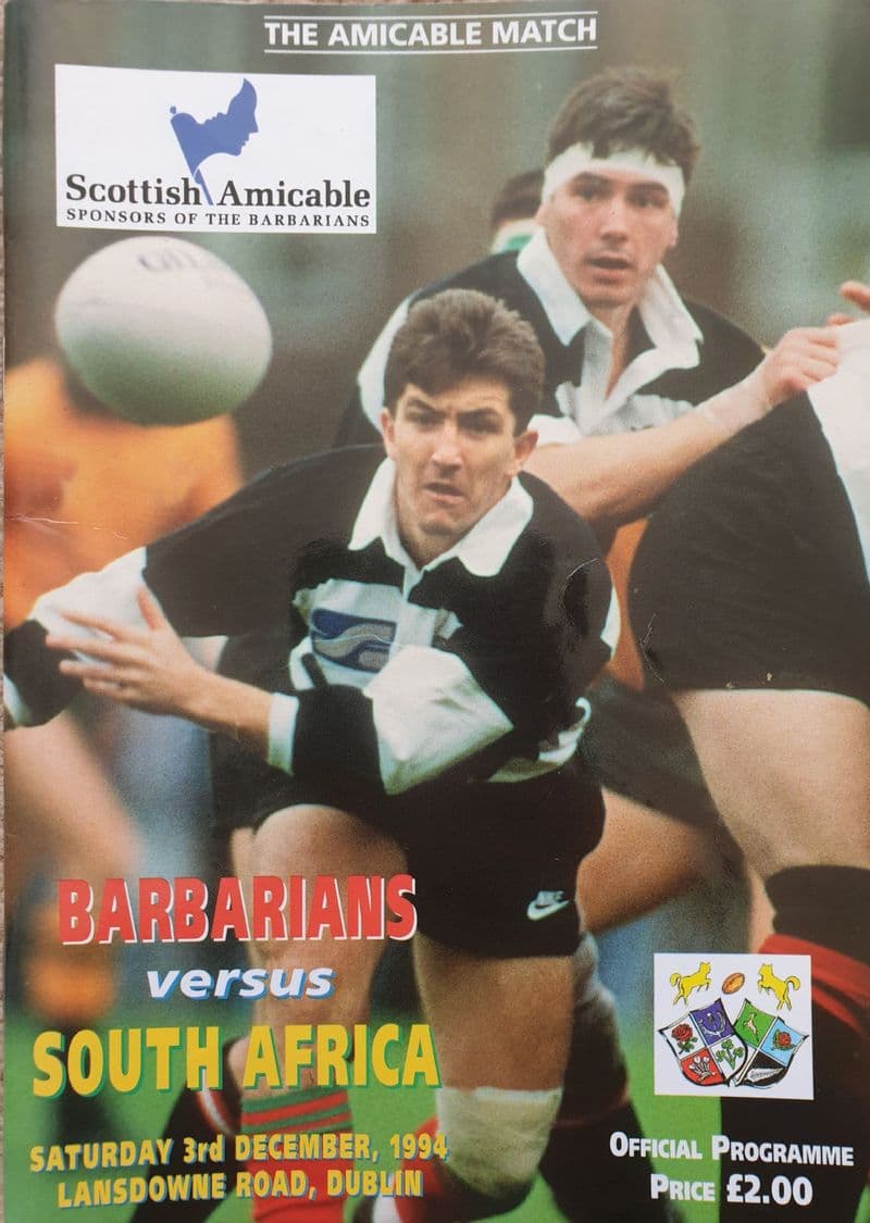 Barbarians v South Africa (1994, Dec 3rd)