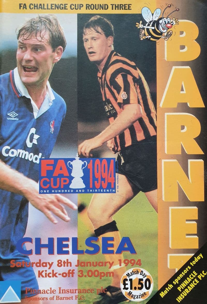 Barnet v Chelsea, FA Cup 3rd Rnd (1994, Jan 8th)