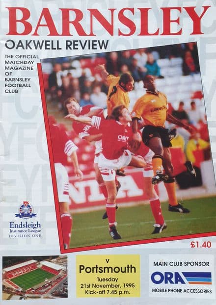 Barnsley v Portsmouth, Endsleigh Div 1 (1995, Nov 21st)