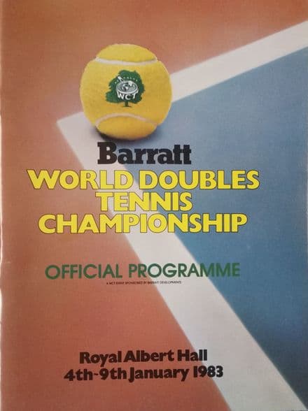 Barratt World Doubles Championship Programme (1983, Jan 4th-9th)