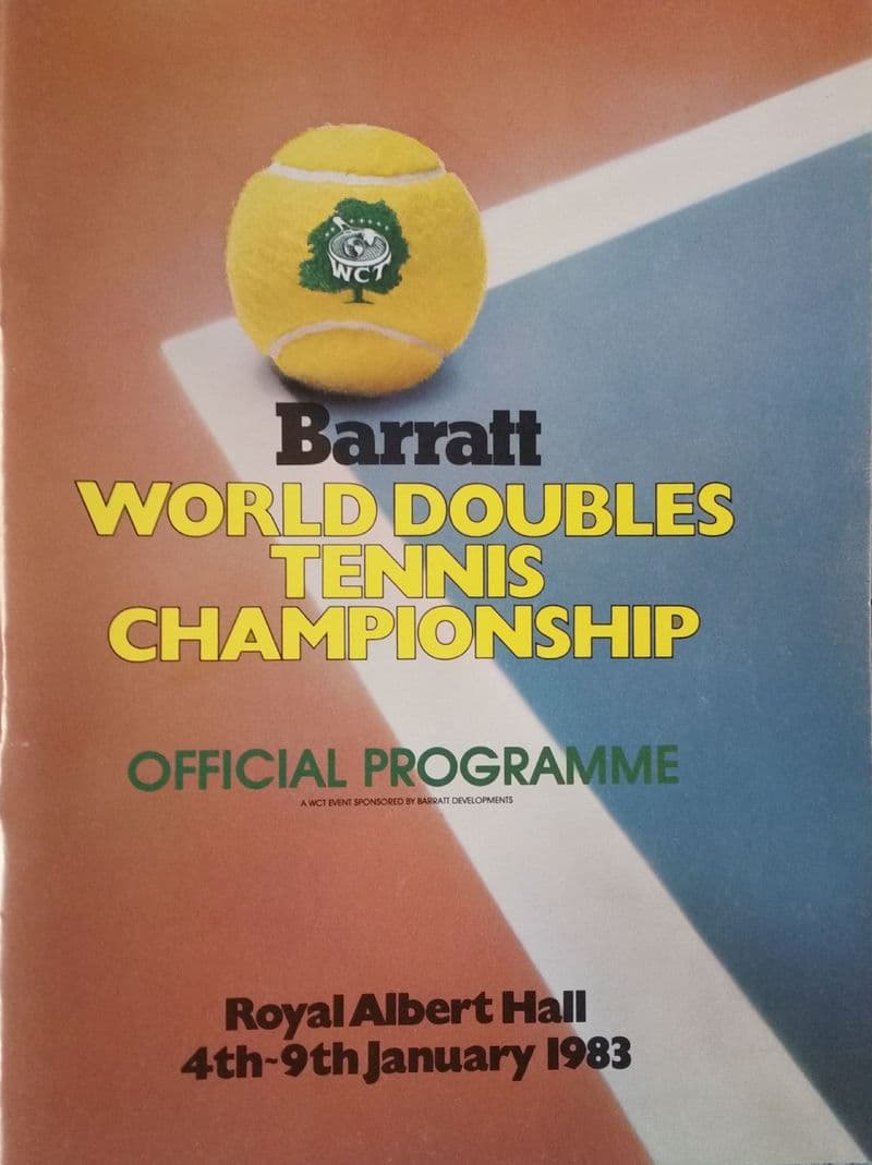Barratt World Doubles Championship Programme (1983, Jan 4th-9th)