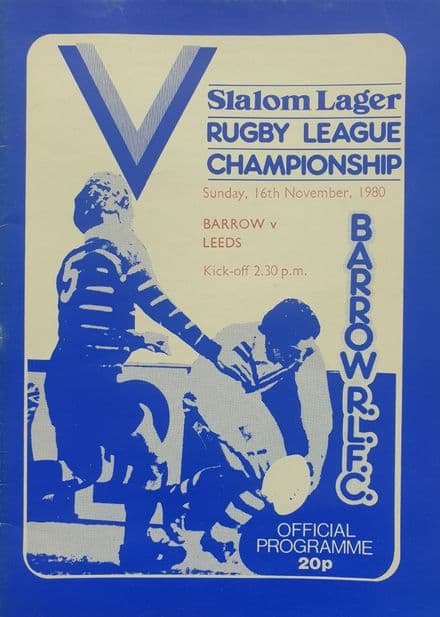 Barrow v Leeds (1980, Nov 16th)