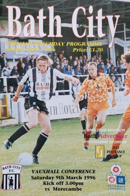 Bath City v Morecambe, Conference (1996, Mar 9th)