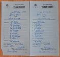 Bath City v Worcester City, Alliance Prem (1981, Nov 25th) plus Team Sheets