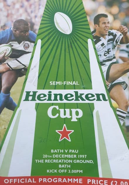 Bath v Pau, Heineken Cup (1997 Dec 20th)