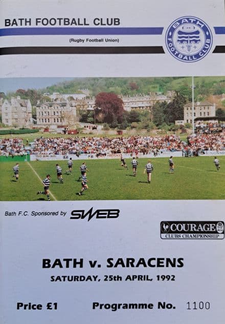 Bath v Saracens (1992, Apr 25th)