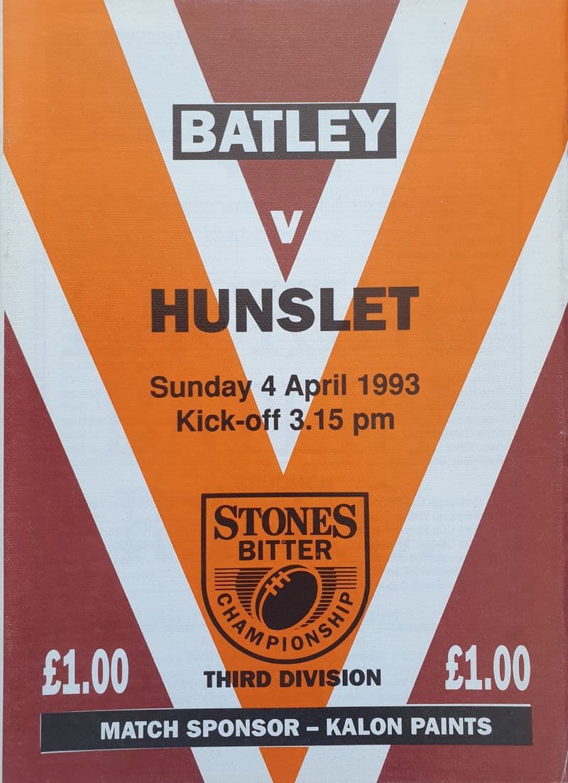Batley v Hunslet (1993, Apr 4th)