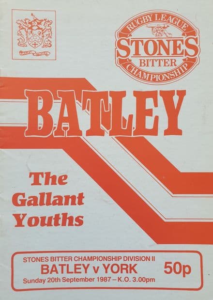 Batley v York (1987, Sep 20th)
