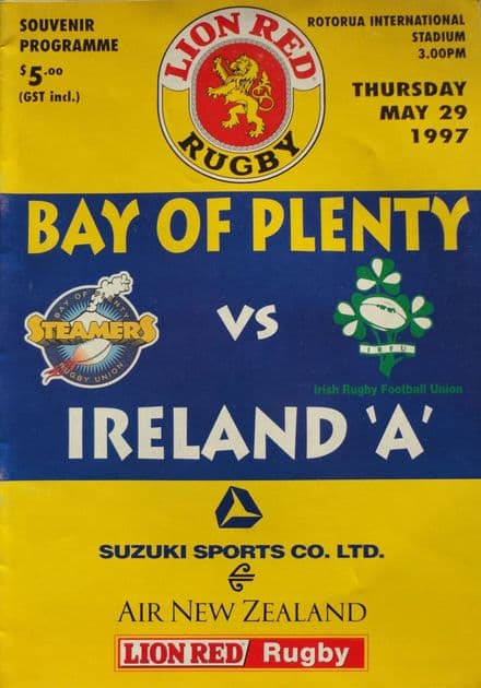Bay of Plenty v Ireland A (1997, May 29th)
