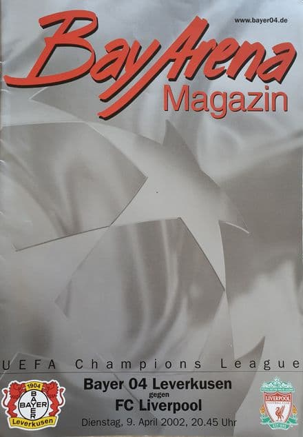 Bayer Leverkusen v Liverpool, Champions League  (2002, April 9th)