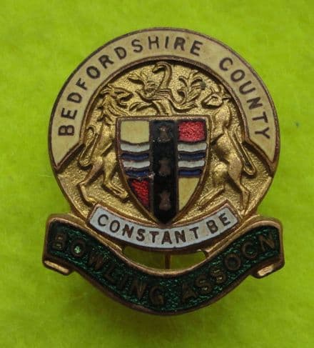 Bedfordshire CBA (HW Miller) Yellow Enamel Pin Badge