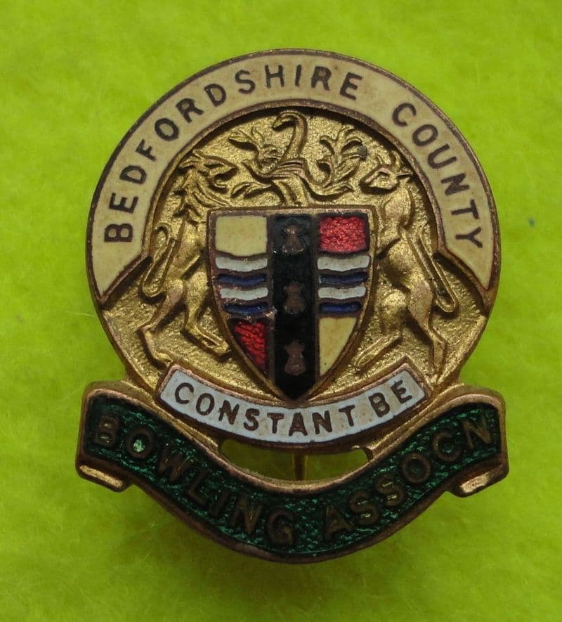 Bedfordshire CBA (HW Miller) Yellow Enamel Pin Badge