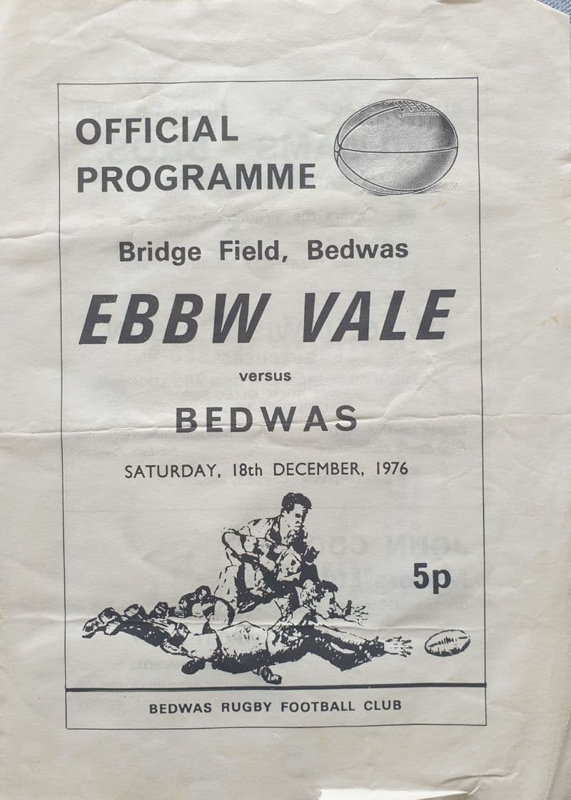 Bedwas v Ebbw Vale (1976, Dec 18th)