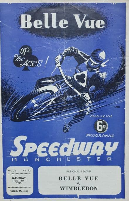 Belle Vue Speedway v Wimbledon (1963, Jul 13th)
