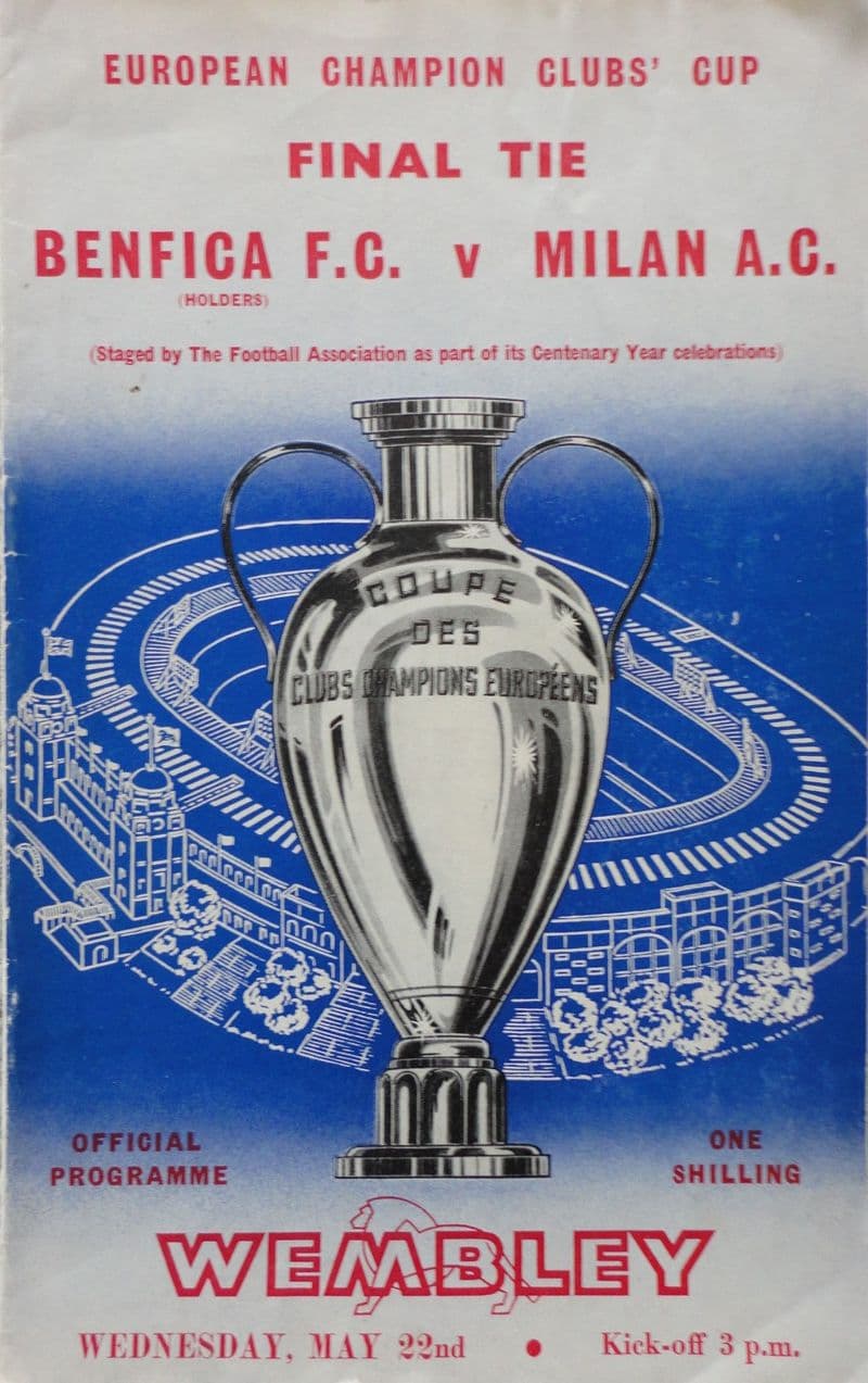 Benfica v AC Milan, European Cup F (1963, May 22nd)
