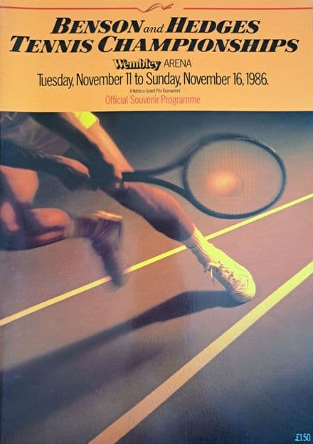 Benson & Hedges Championship Programme (1986, Nov 11th-16th)