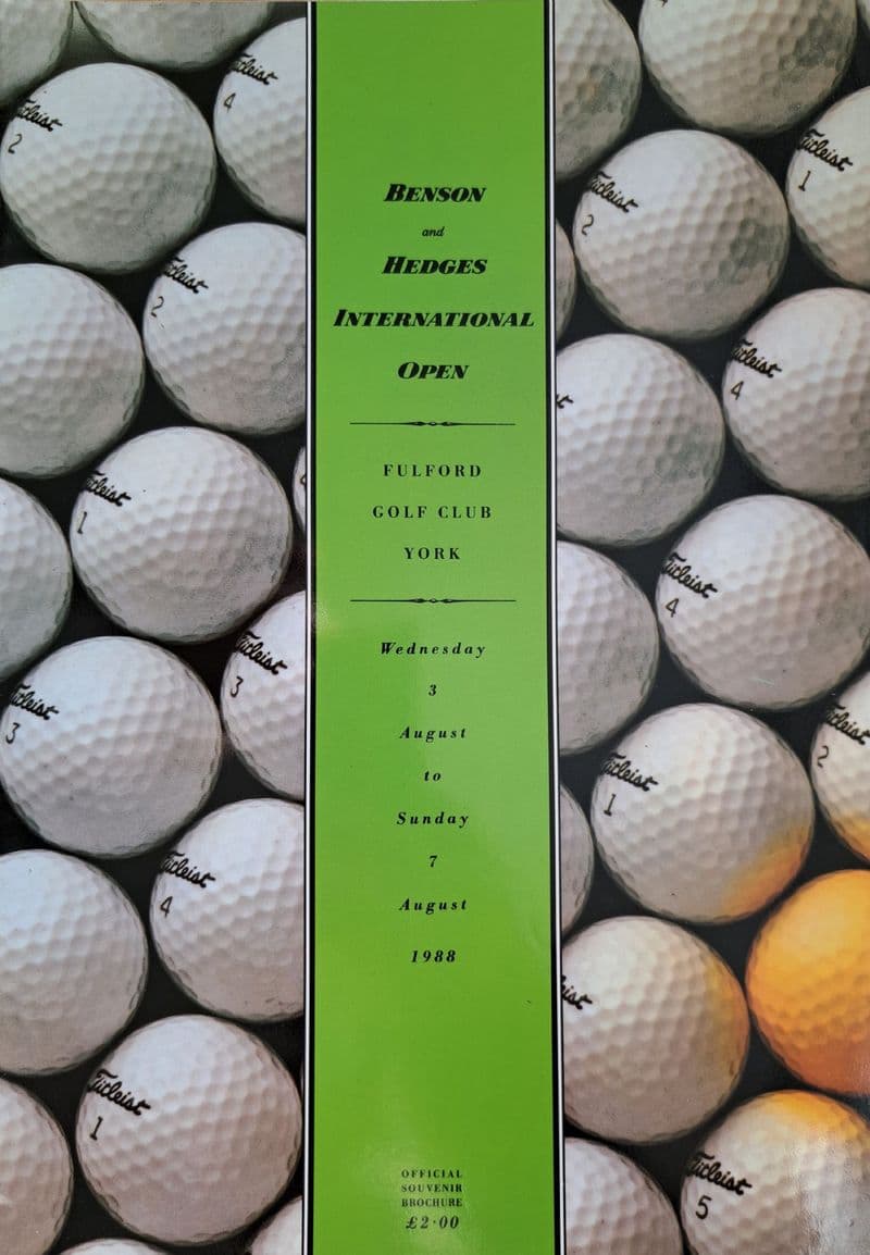 Benson & Hedges International Open Programme 1988 (Fulford)