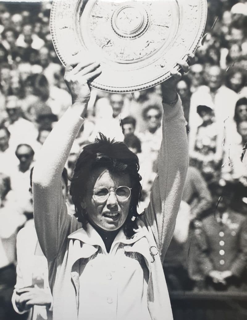 Billie Jean King Press Photo (Wimbledon 1973)