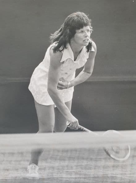 Billie Jean King Press Photo, Wimbledon (1973, Jun 29th)