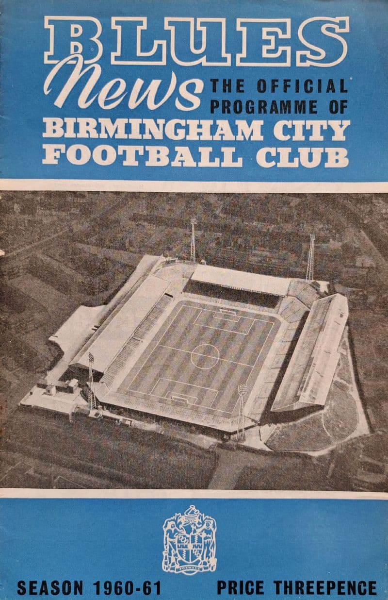 Birmingham City v Arsenal, Div 1 (1960, Sep 14th)