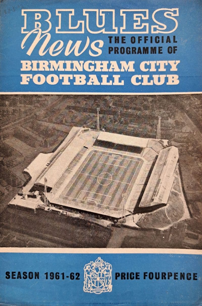 Birmingham City v Aston Villa, Div 1 (1962, Mar 17th)