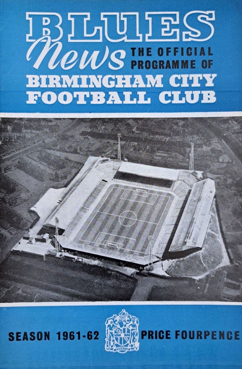 Birmingham City v Blackburn Rovers, Div 1 (1962, Mar 30th)