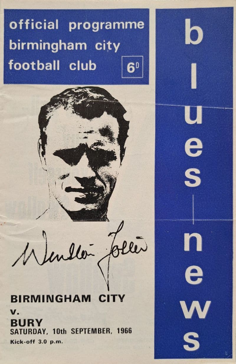 Birmingham City v Bury, Div 2 (1966, Sep 10th)