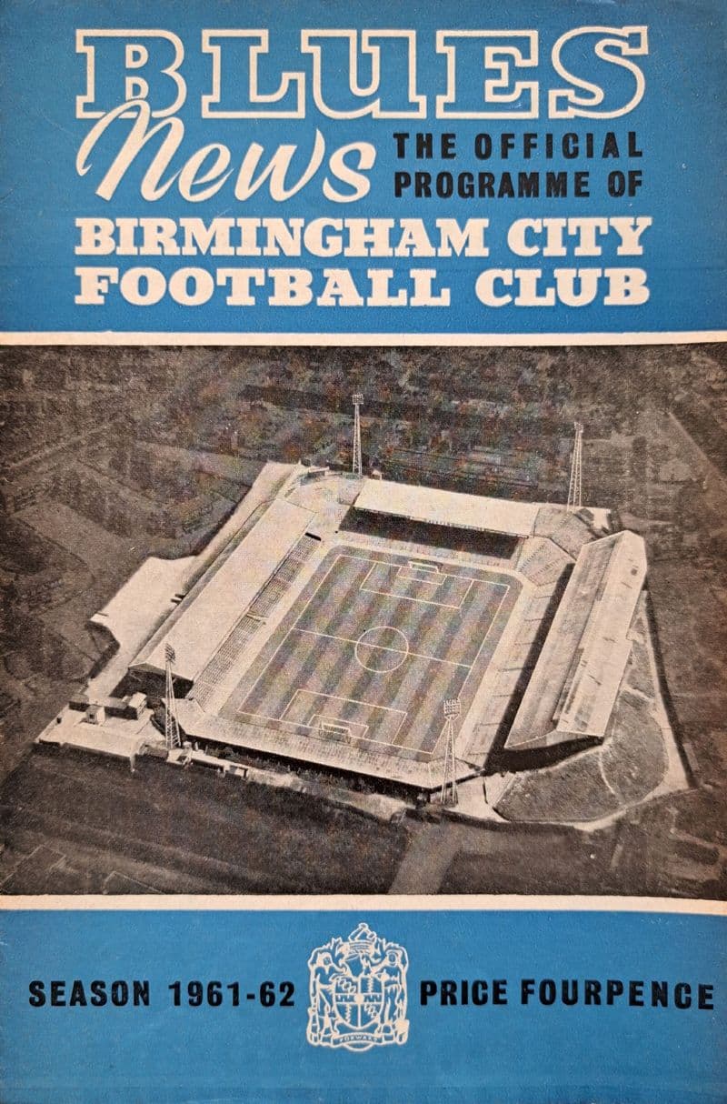 Birmingham City v Manchester City, Div 1 (1961, Dec 26th)