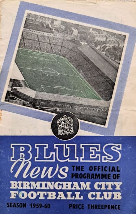 Birmingham City v Manchester United, Div 1 (1959, Sep 5th)