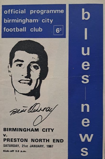 Birmingham City v Preston, Div 2 (1967, Jan 21st)