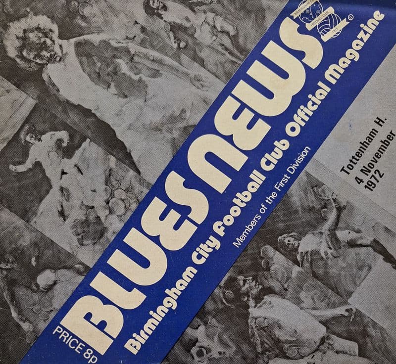 Birmingham City v Tottenham Hotspur, Div 1 (1972, Nov 4th)