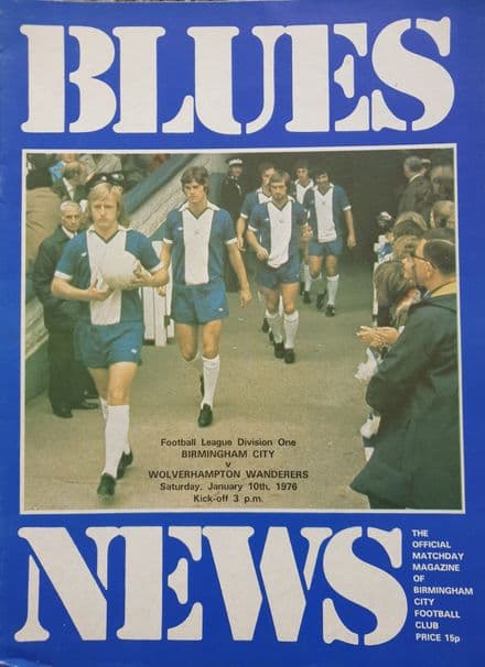 Birmingham City v Wolves, Div 1 (1976, Jan 10th)