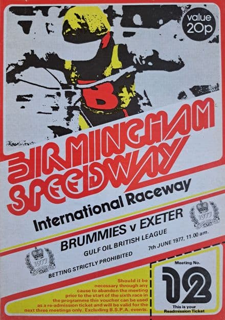 Birmingham v Exeter (1977, Jun 7th)