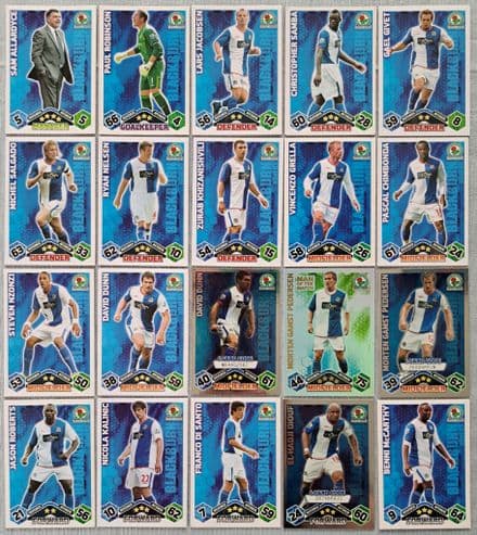 Blackburn Rovers, Match Attax Cards x 20 (2009-10)