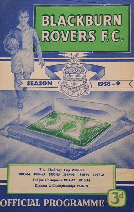Blackburn Rovers v Aston Villa, Div 1 (1958, Sep 27th)