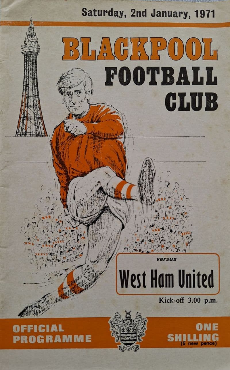 Blackpool v West Ham, Div 1 (1971, Jan 2nd)