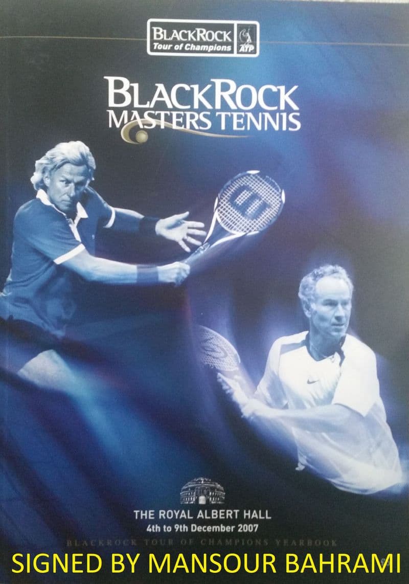 Blackrock Masters (2007) Programme (SIGNED BY MANSOUR BAHRAMI)