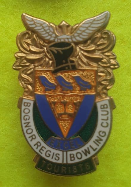 Bognor Regis Bowling Club Tourists Bowling Club Enamel Pin Badge