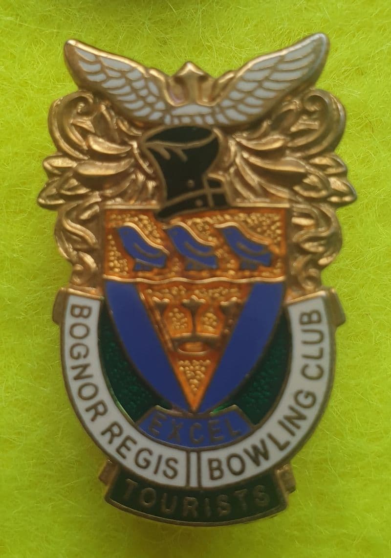 Bognor Regis Bowling Club Tourists Bowling Club Enamel Pin Badge