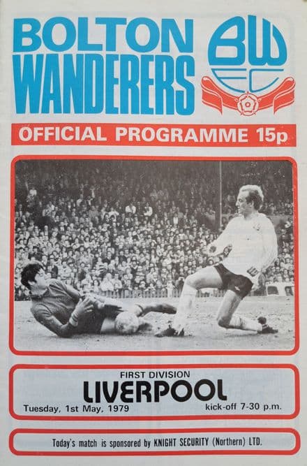 Bolton Wanderers v Liverpool, Div 1 (1979, May 1st)