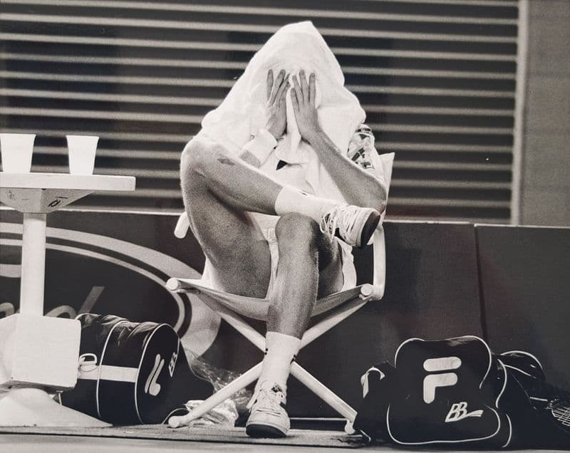Boris Becker Press Photo (Australian Open, 1990)