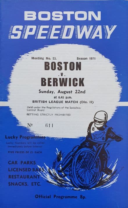 Boston v Berwick (1971, Aug 22nd)
