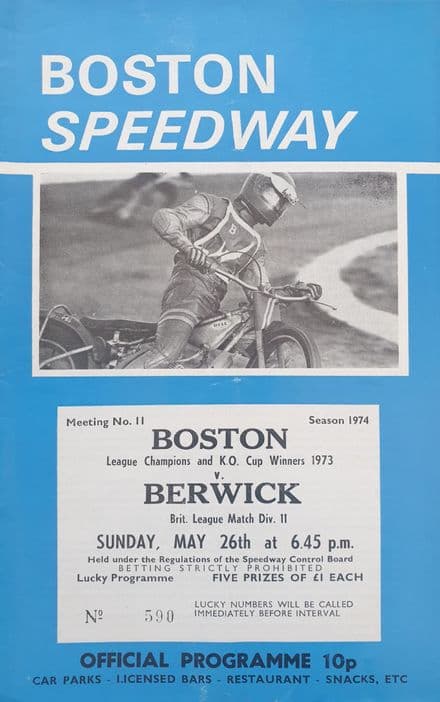 Boston v Berwick (1974, May 26th)