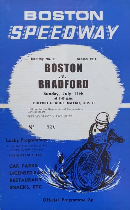 Boston v Bradford (1971, Jul 11th)