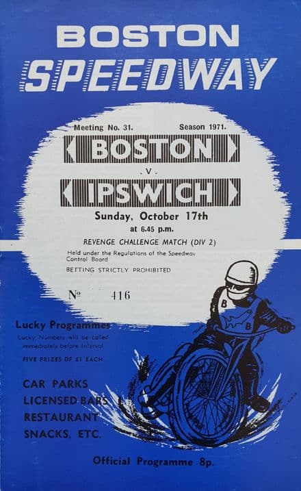 Boston v Ipswich (1971, Oct 17th)