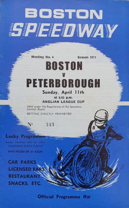 Boston v Peterborough (1971, Apr 11th)