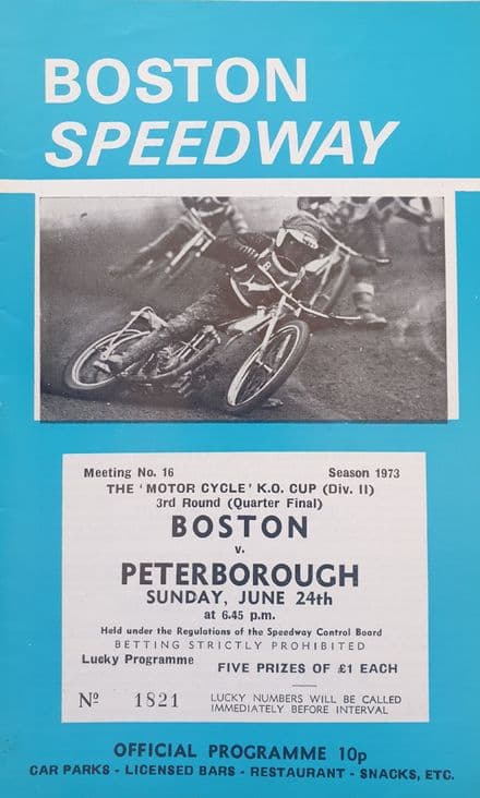 Boston v Peterborough (1973, Jun 24th)