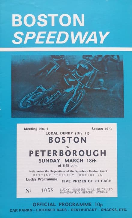Boston v Peterborough (1973, Mar 18th)