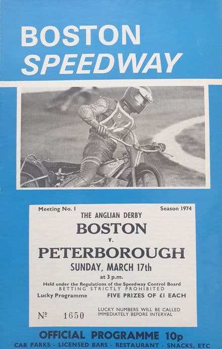 Boston v Peterborough (1974, Mar 17th)