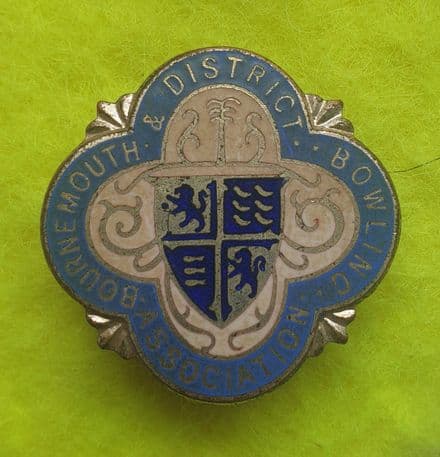 Bournemouth & District Bowling League (HW Miller Pre 1958) Enamel Pin Badge